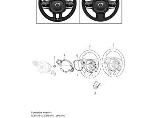 Volant Volvo XC60 2018 31407813, 32288779  