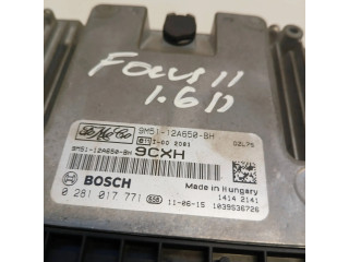 Блок управления двигателем Блок управления 9M5112A650BH, 0281017771   Ford Focus