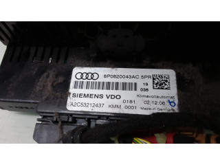 Блок управления климат-контролем 8P0820043AC   Audi A3 S3 A3 Sportback 8P