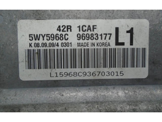 Блок управления двигателем Блок управления 5WY5968C   Chevrolet Astra