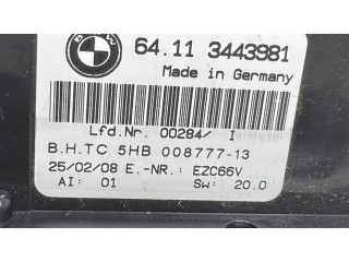 Блок управления климат-контролем 00877713, 3443981   BMW X3 E83