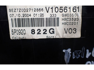 Панель приборов 5P0920822G   Seat Toledo III (5P)       