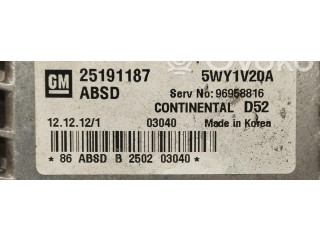 Řídící jednotka 25191187, 25191187   Chevrolet Spark 2012