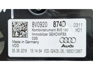 Панель приборов 8V0920874D   Audi A3 S3 8V       