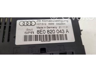Блок управления климат-контролем 8E0820043A, 0322834   Audi A4 S4 B6 8E 8H