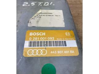 Řídící jednotka 443907401BA, 0281001092   Audi 100 S4 C4 1990