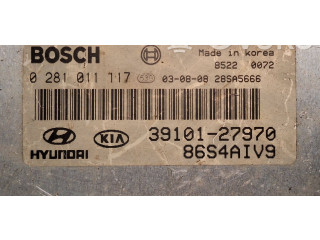 Řídící jednotka 0281011117, 86SAAIV9   Hyundai Santa Fe 2001