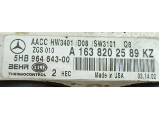 Блок управления климат-контролем A1638202589   Mercedes-Benz ML W163