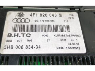 Модуль блока управления кондиционером 4F1820043M   Audi A6 S6 C6 4F