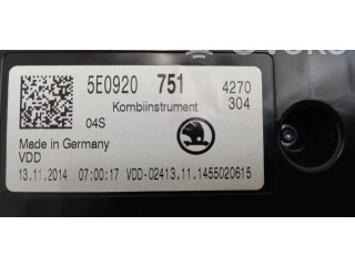 Přístrojová deska  Skoda Octavia Mk3 (5E) 2014 5E0920751, 5E0920  