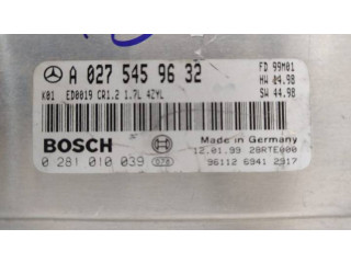 Řídící jednotka A0275459632, 28RTE000   Mercedes-Benz A W168 2000