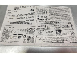 Радио/ проигрыватель CD/DVD / навигация 5FA035862M, 5FA035862M    Seat Leon IV