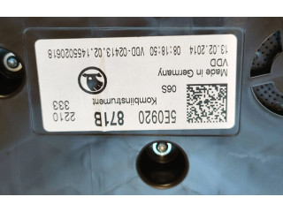 Přístrojová deska  Skoda Octavia Mk3 (5E) 2014 5E0920871B, 1455020618  
