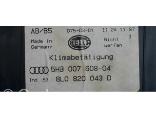 Блок управления климат-контролем 5HB00760904, 8L0820043D   Audi A3 S3 8L