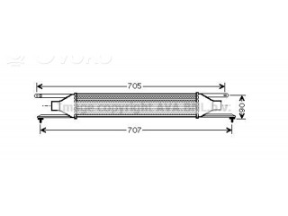 Интеркулер  55702237   Fiat Grande Punto 