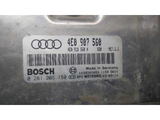 Блок управления двигателя 4E0907560, 0261208150   Audi A8 S8 D3 4E