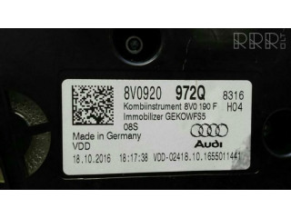 Панель приборов 8V0920972Q   Audi A3 S3 8V       