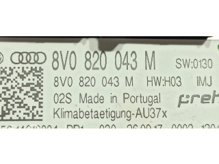 Блок управления климат-контролем 8V0820043MIMJ, 8V0820043M   Audi A3 S3 8V