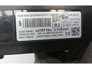 Řídící jednotka 9831611580, 9831611580   Peugeot 2008 I 2020