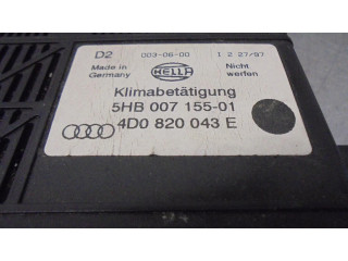 Блок управления климат-контролем 4D0820043E, 5HB00715501   Audi A8 S8 D2 4D