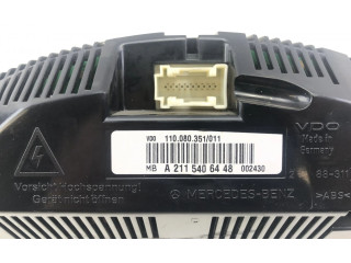 Přístrojová deska  Mercedes-Benz E W211 2003 A2115404548, 110080363008  