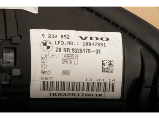 Přístrojová deska  BMW 1 F20 F21 2013 9232892, 9325170  