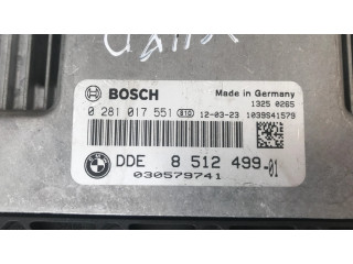 Блок управления двигателя 8512499, 0281017551   BMW X1 E84
