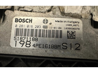 Řídící jednotka 0281016203, 51871188   Fiat Bravo 2011