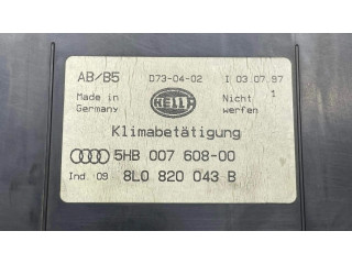 Блок управления климат-контролем 8L0820043B, 5HB00760800   Audi A3 S3 8L