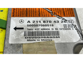 Блок подушек безопасности A2118704326   Mercedes-Benz E W211