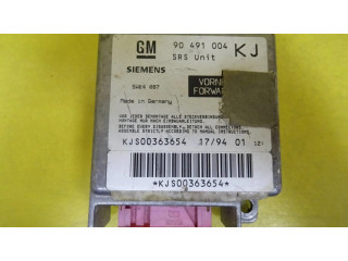 Блок подушек безопасности 90491004, 5WK4087   Opel Omega B1