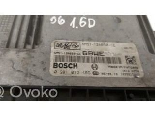 Блок управления двигателя 0281012489, 6M5112A650   Ford Focus