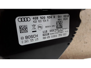 Přístrojová deska  Audi A6 S6 C7 4G 2016 4G8920934R, 0263725115  
