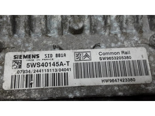 Блок управления двигателя 5WS40145AT, SW9653205380   Peugeot 307