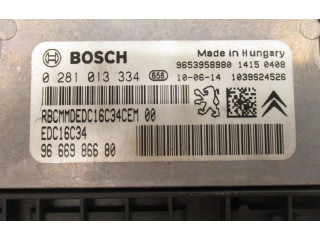 Блок управления двигателем Блок управления 9666986680   Peugeot 3008 I