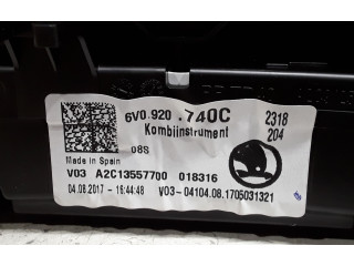 Přístrojová deska  Skoda Fabia Mk3 (NJ) 2017 6V0920740C  