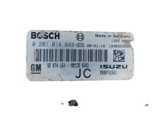Řídící jednotka 98074154, 0281014643   Opel Astra J 2010
