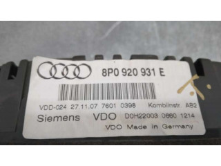 Панель приборов 8P0920931E   Audi A3 S3 8P       