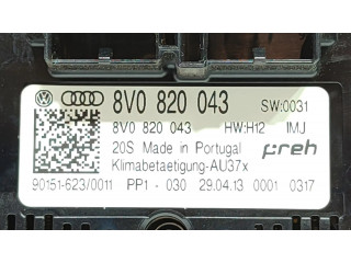 Блок управления климат-контролем 8V0820043   Audi A3 S3 8V