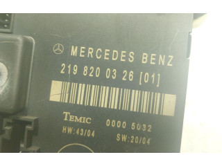 Блок управления A2198200326, 2198200326   Mercedes-Benz CLS AMG C219