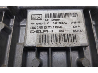 Блок управления двигателем ECU 9663548180   Peugeot 307 CC      