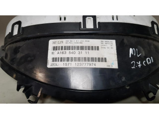 Přístrojová deska  Mercedes-Benz ML W163 2003 A1635403111  