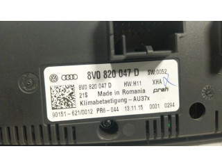 Блок управления климат-контролем 8V0820047DXHA, 8V0820047   Audi A3 S3 8V