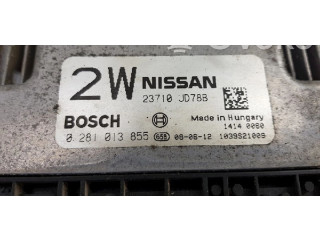 Řídící jednotka 23710JD78B, 0281013855   Nissan Qashqai 2008