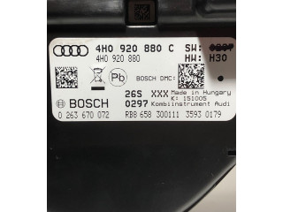 Přístrojová deska  Audi A8 S8 D4 4H 2011 4H0920880C, 4H0920880  