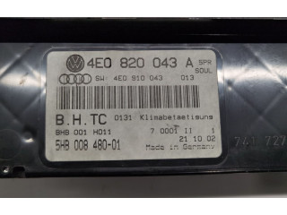 Модуль блока управления кондиционером 4E0820043A, 5HB008480   Audi A8 S8 D2 4D   