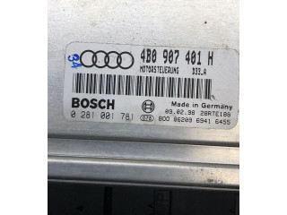 Блок управления двигателя 4B0907401H, 0281001781   Audi A6 S6 C5 4B