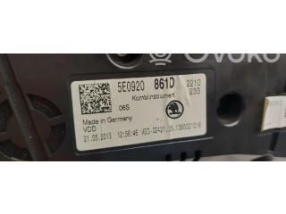 Přístrojová deska  Skoda Octavia Mk3 (5E)  5E0920861D  