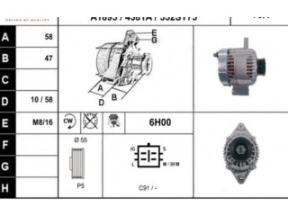 Генератор 31400M68K10000   Suzuki Alto      