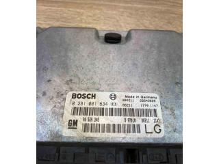 Блок управления двигателем Блок управления 90569348, 0281001634   Opel Vectra B